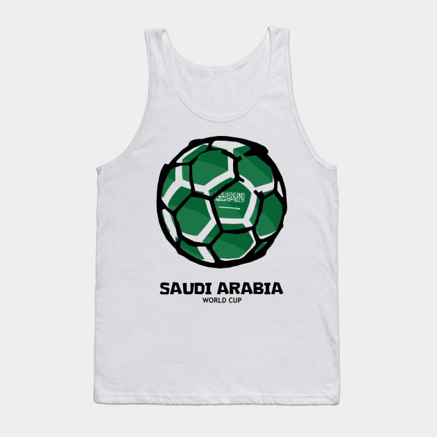 Saudi Arabia Football Country Flag Tank Top by KewaleeTee